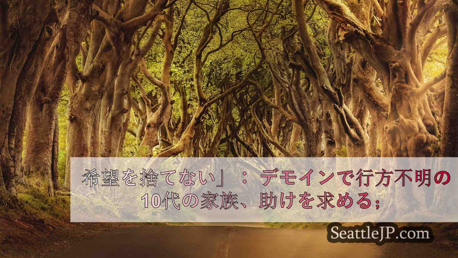 希望を捨てない」： デモインのティーン行方不明者の家族が助けを求める。