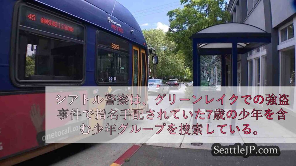 メトロバスに手斧を持った7歳児、グリーンレイクで他の少年らと強盗容疑で指名手配