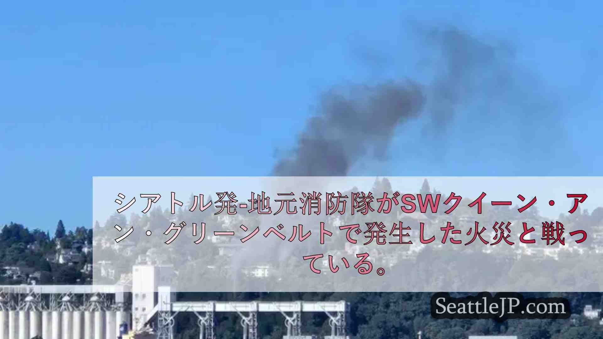 SWクイーン・アン・グリーンベルトで火災発生