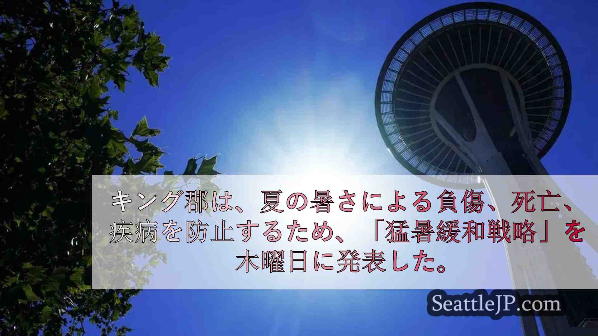 キング郡、上昇する暑さリスクと闘い、治安を強化する新戦略を発表