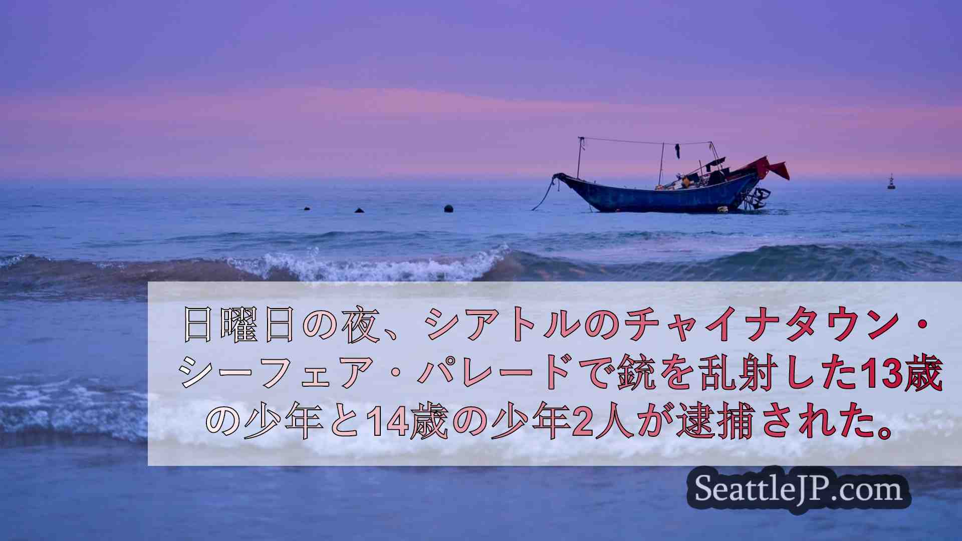 チャイナタウン・シーフェア・パレードで改造銃をちらつかせた10代の若者3人を逮捕