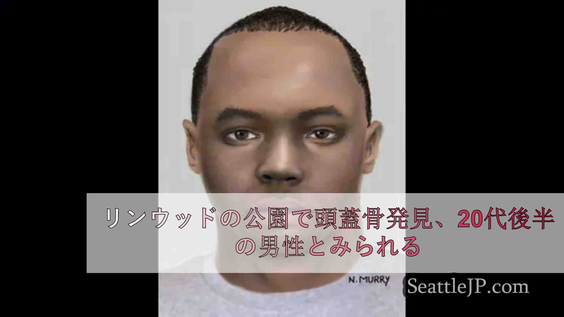 リンウッドの公園で頭蓋骨発見、20代後半の男性とみられる