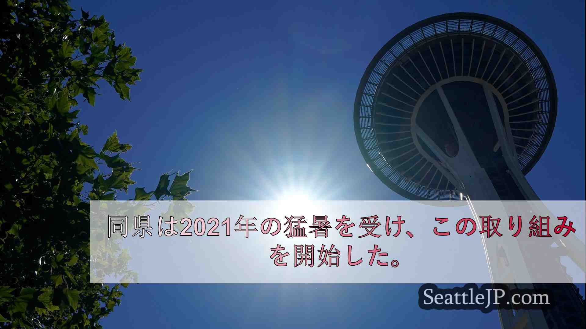 キング郡が新たな猛暑対策計画を発表