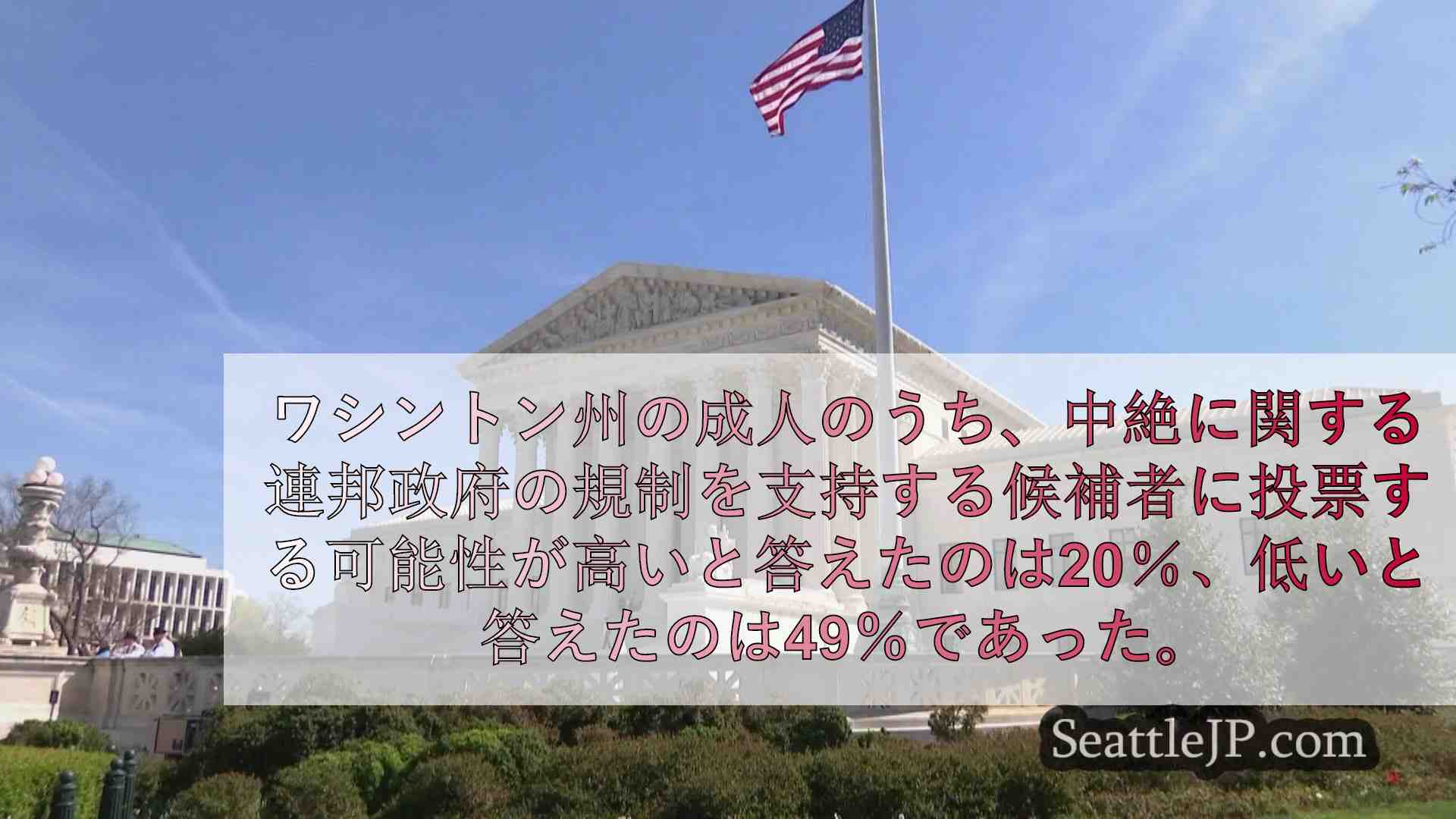 世論調査：中絶の権利に関するワシントン州の有権者