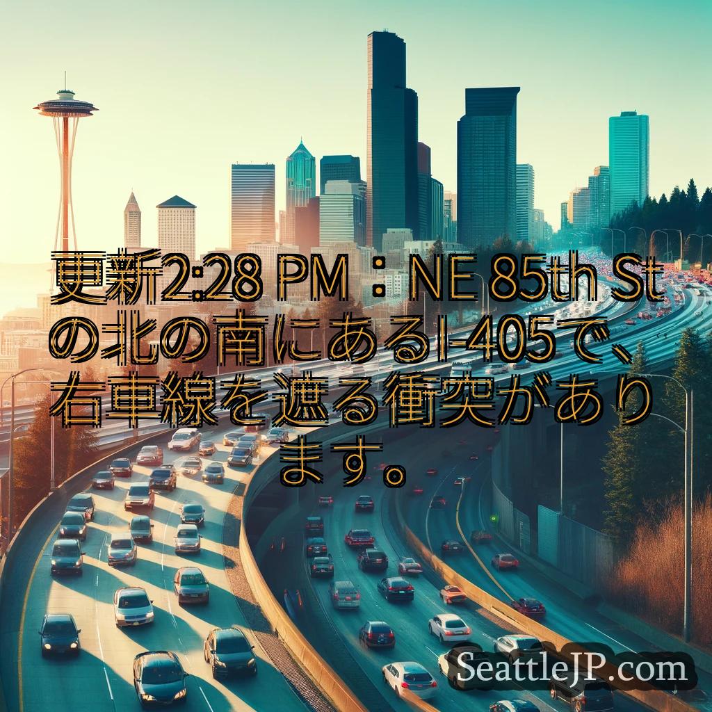 シアトル交通ニュース 更新2:28 PM：NE 85th