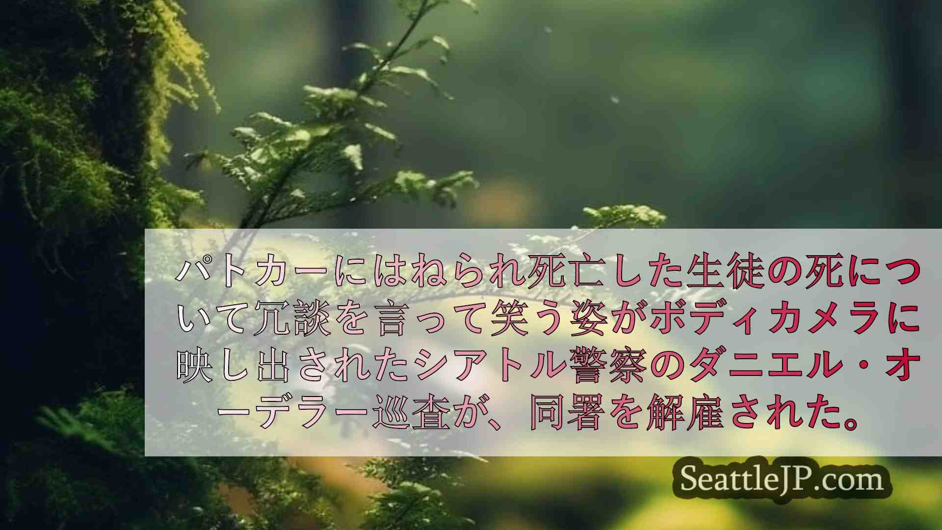 シアトルニュース SeattleJP