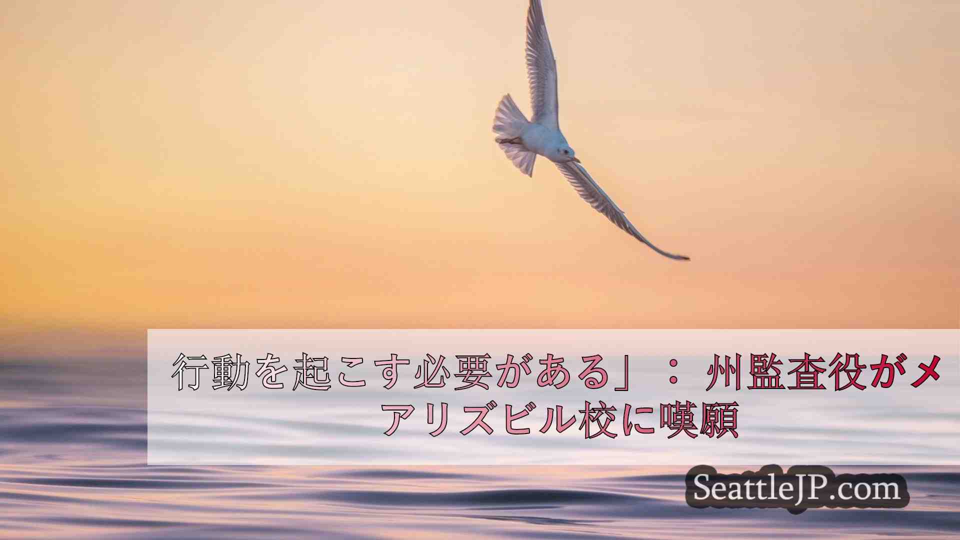 行動を起こす必要がある」： 州監査役がメアリーズビル学区に嘆願
