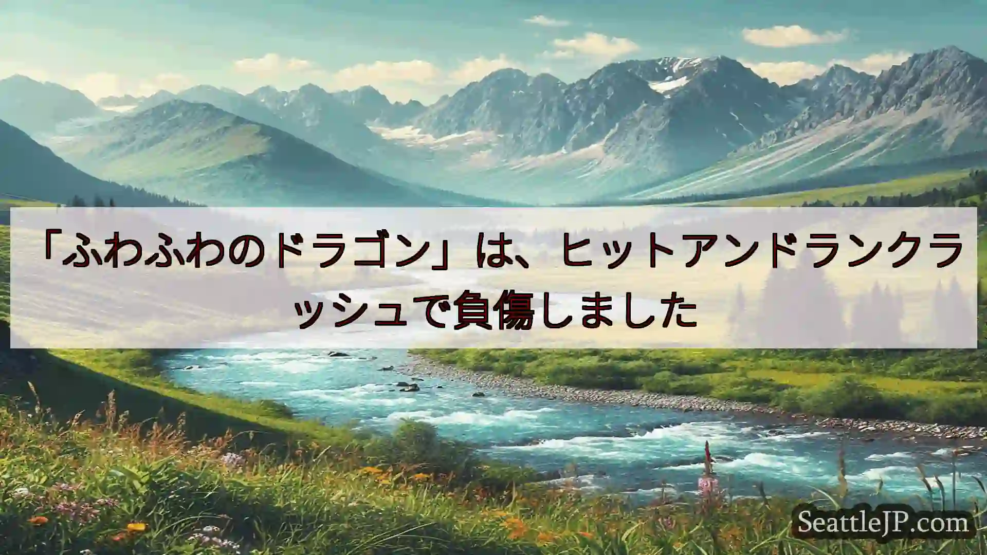 シアトルニュース 「ふわふわのドラゴン」は、ヒットアンドランクラッシュで負傷しました