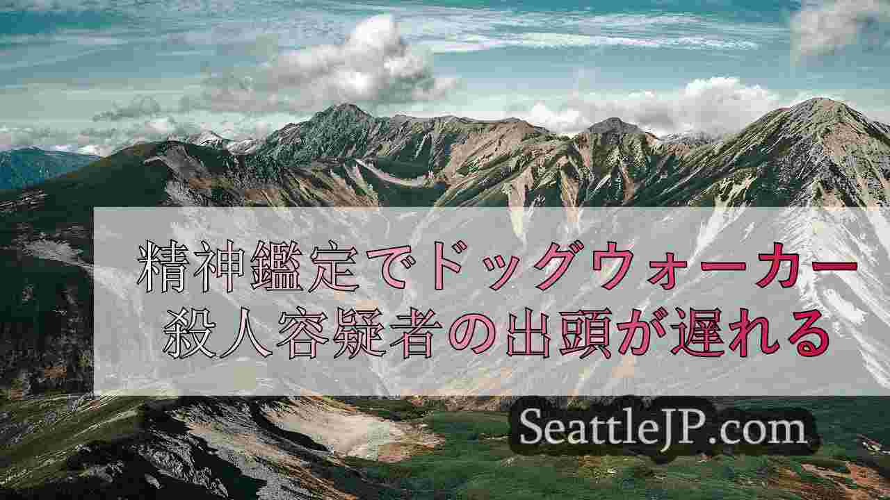 精神鑑定でドッグウォーカー殺人容疑者の出廷が遅れる