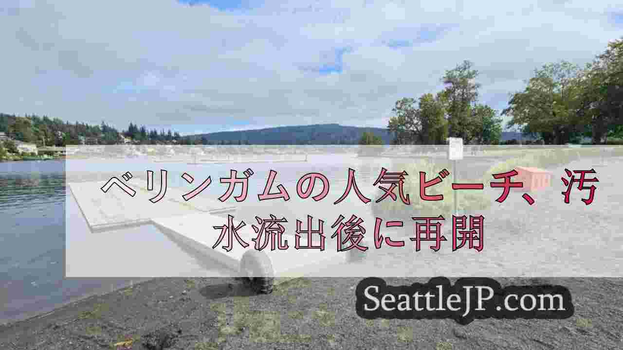 ベリンガムの人気ビーチ、汚水流出後に再開