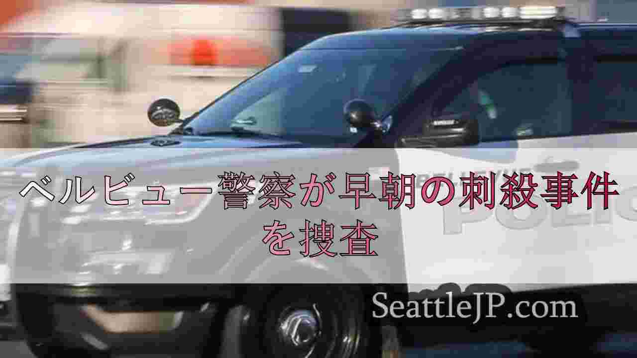 ベルビュー警察が早朝の刺殺事件を捜査