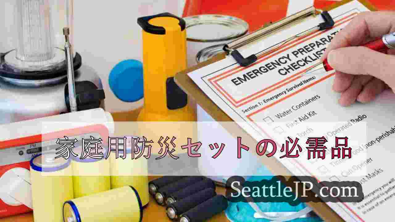 家庭用防災セットの必需品