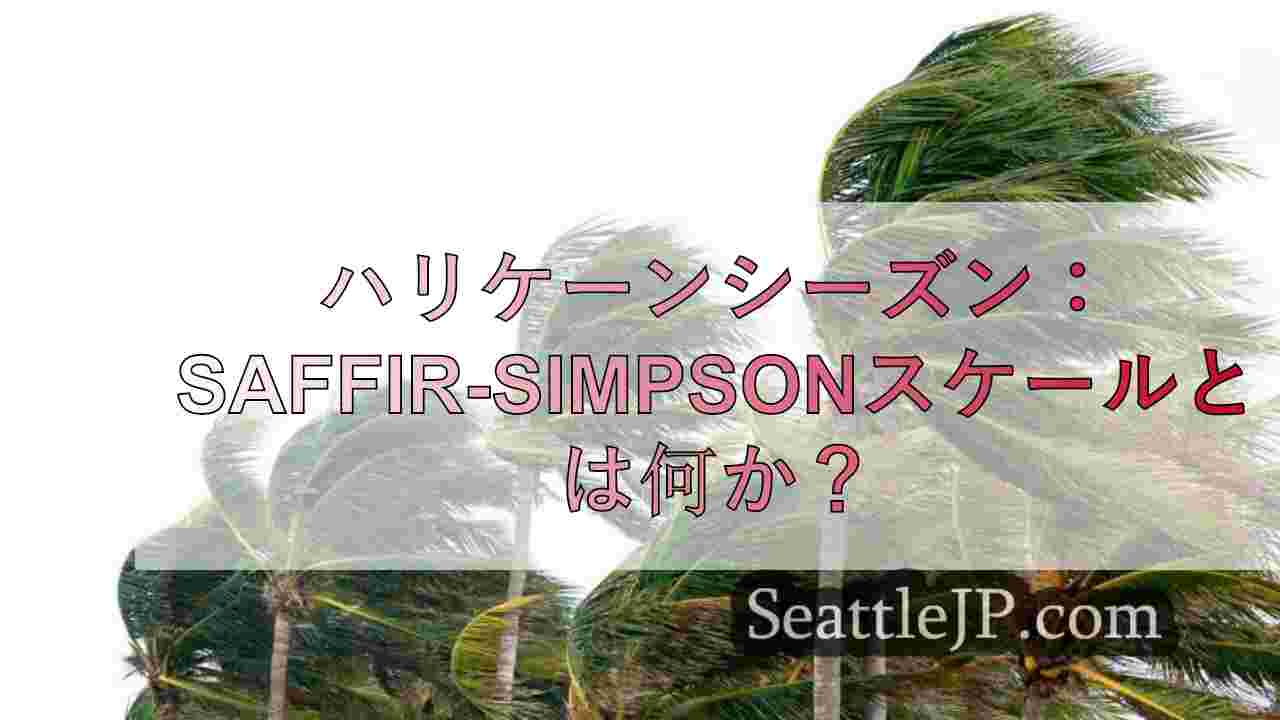 ハリケーンシーズン： サフィア・シンプソンスケールとは何か？