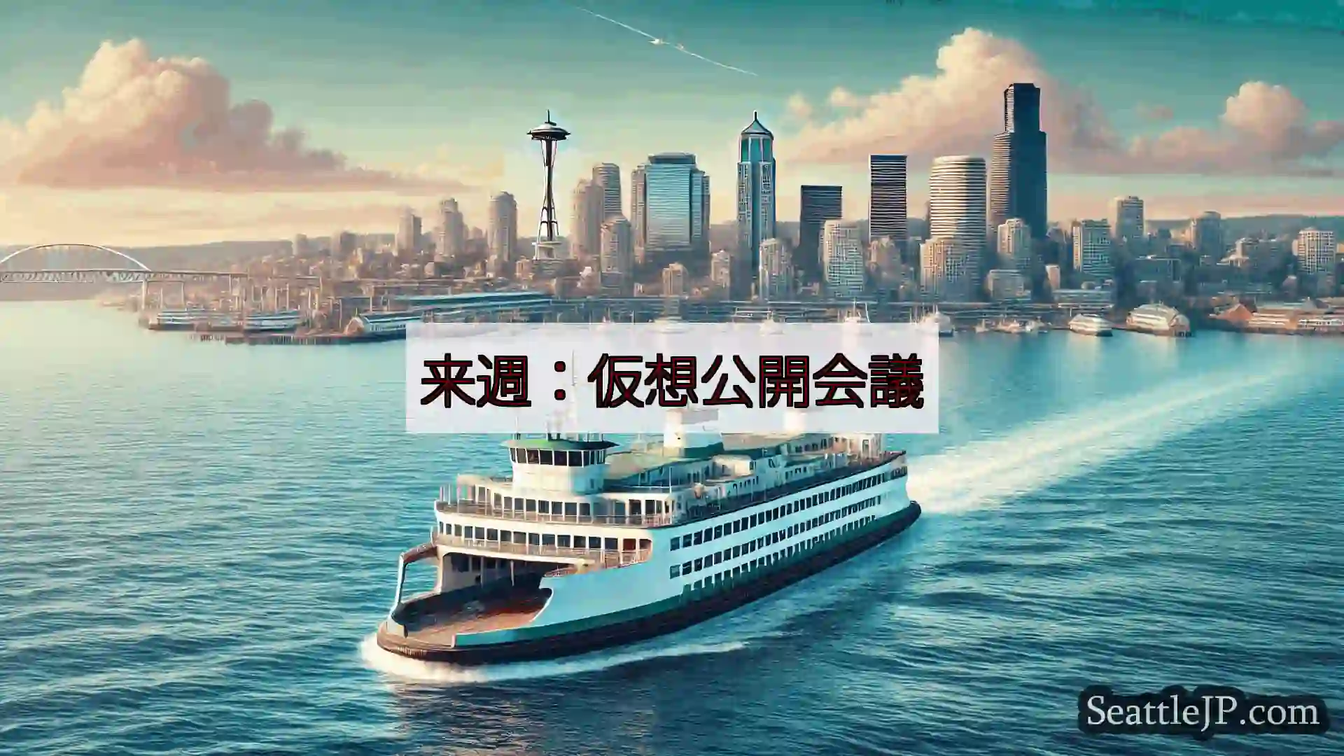 シアトルフェリーニュース 来週：仮想公開会議https://wsdot.com/ferries/