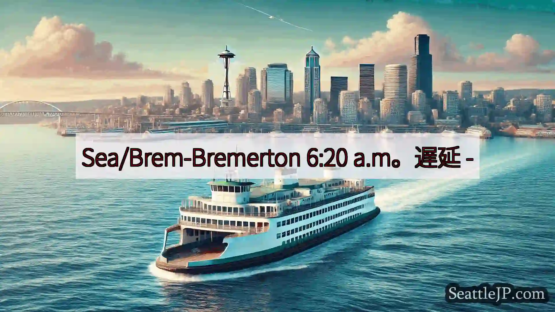 シアトルフェリーニュース Sea/Brem-Bremerton 6:20 a.m。遅延 -