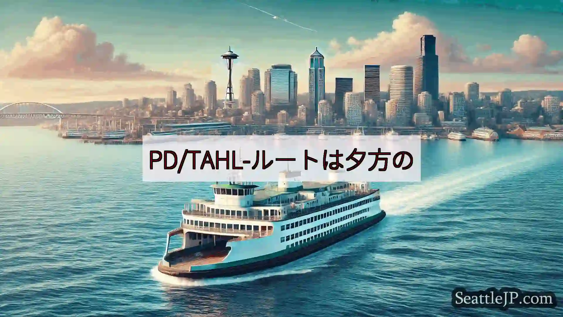 シアトルフェリーニュース PD/TAHL-ルートは夕方のhttps://wsdot.com/fe