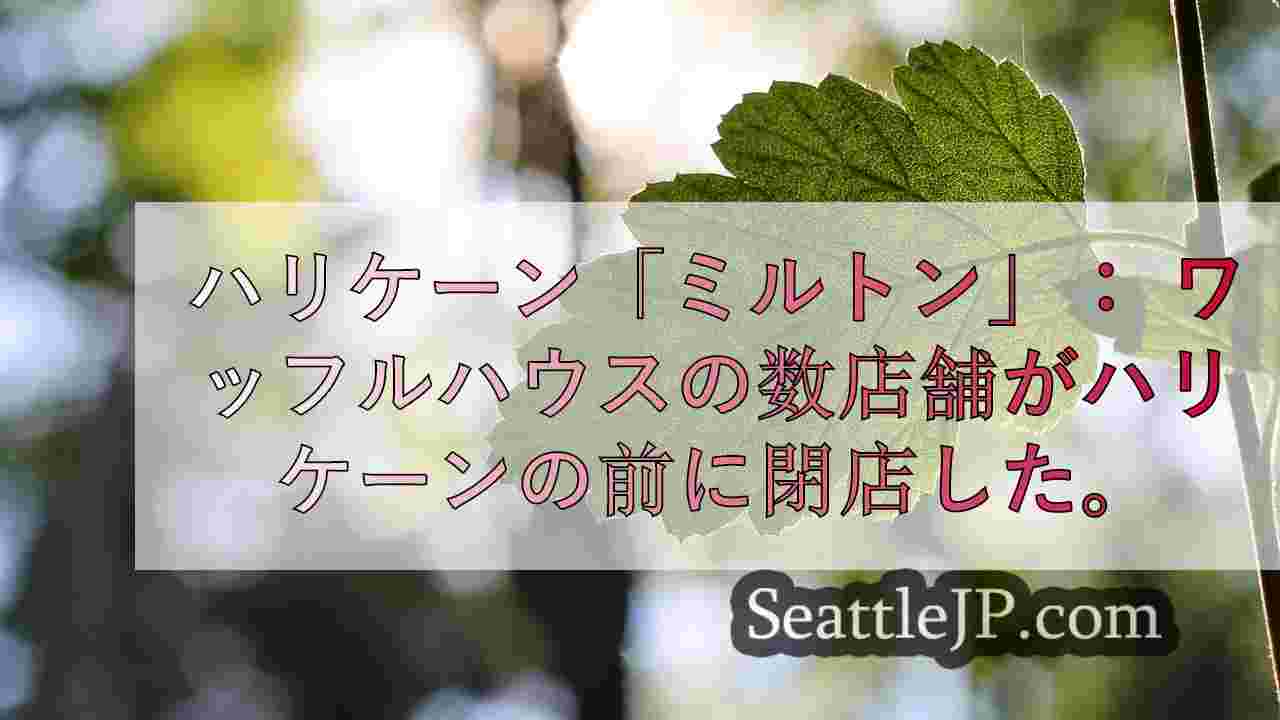 シアトルニュース SeattleJP