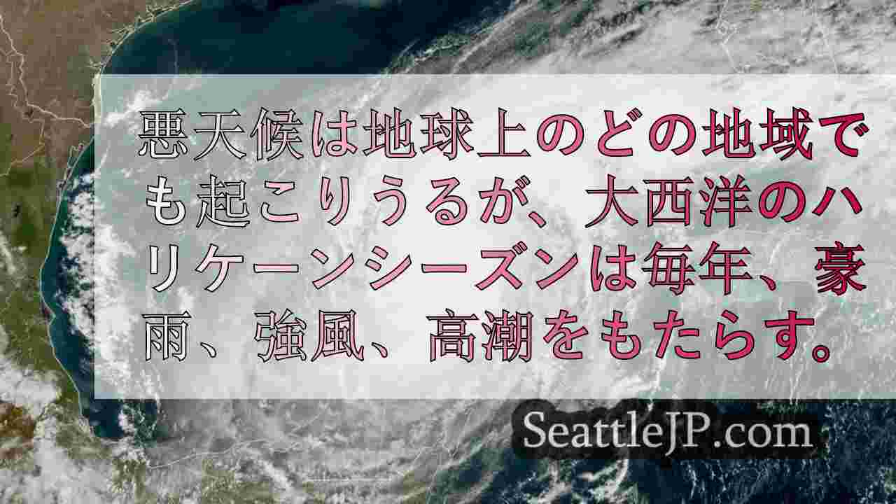 嵐はどのようにしてハリケーンに変わるのか？5つのカテゴリーにまたがる危険性