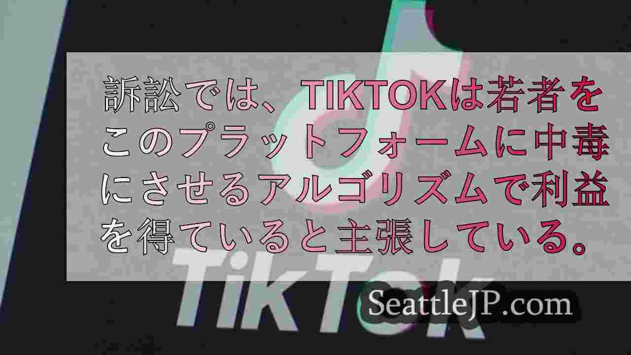 ワシントン州など13州がTikTokを提訴、同社のプラットフォームは中毒性があり