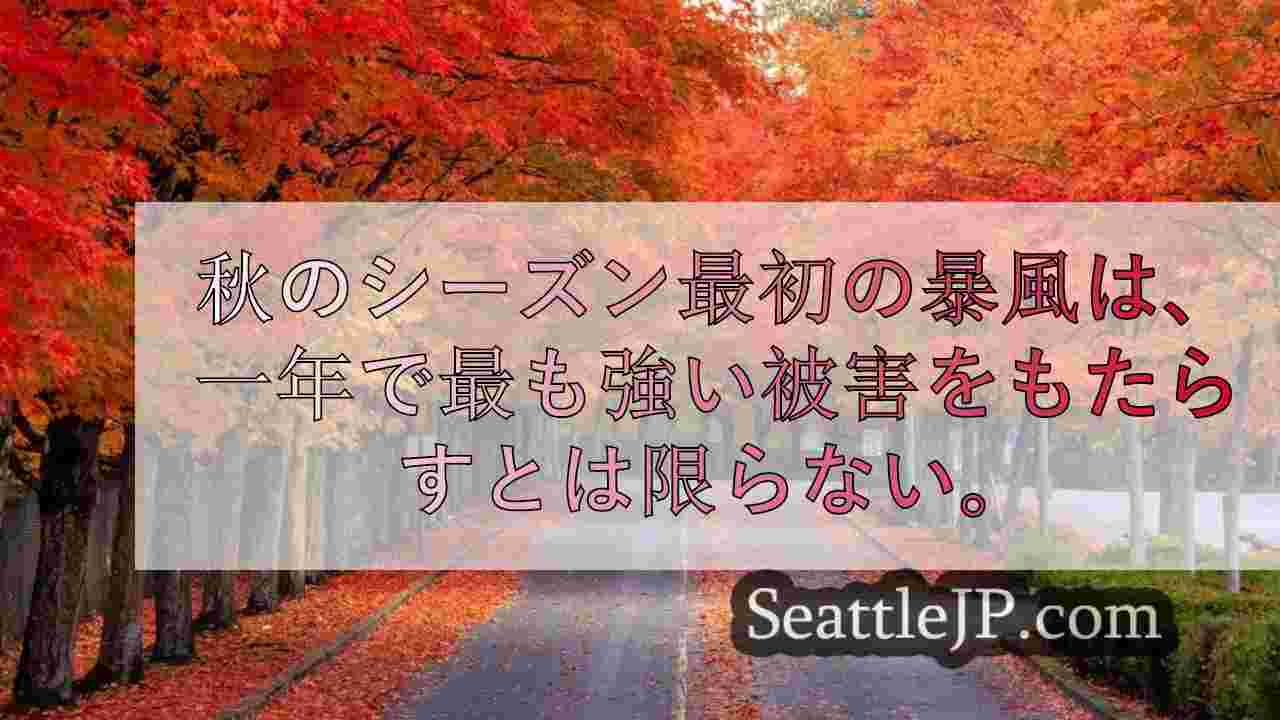 金曜の夜、ワシントン州西部は暗く嵐の予報