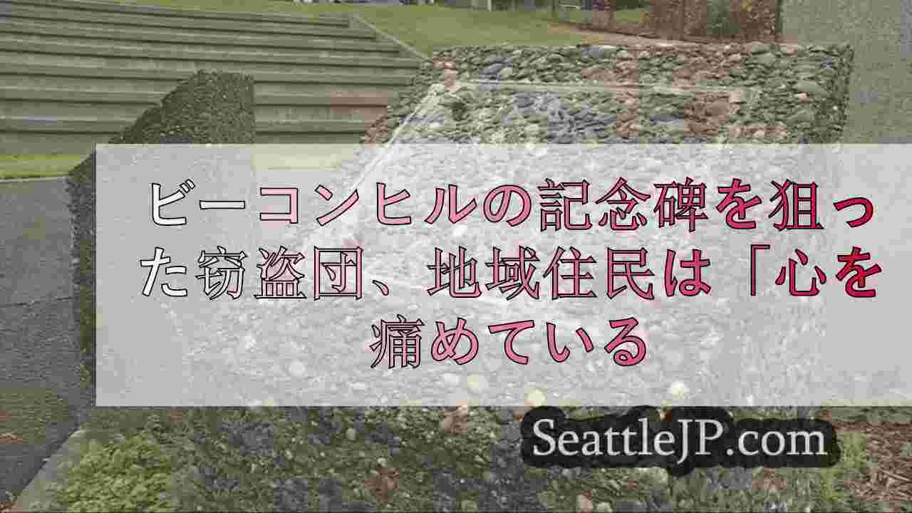 ビーコンヒルの記念碑を狙った窃盗団、地域住民は「心を痛めている