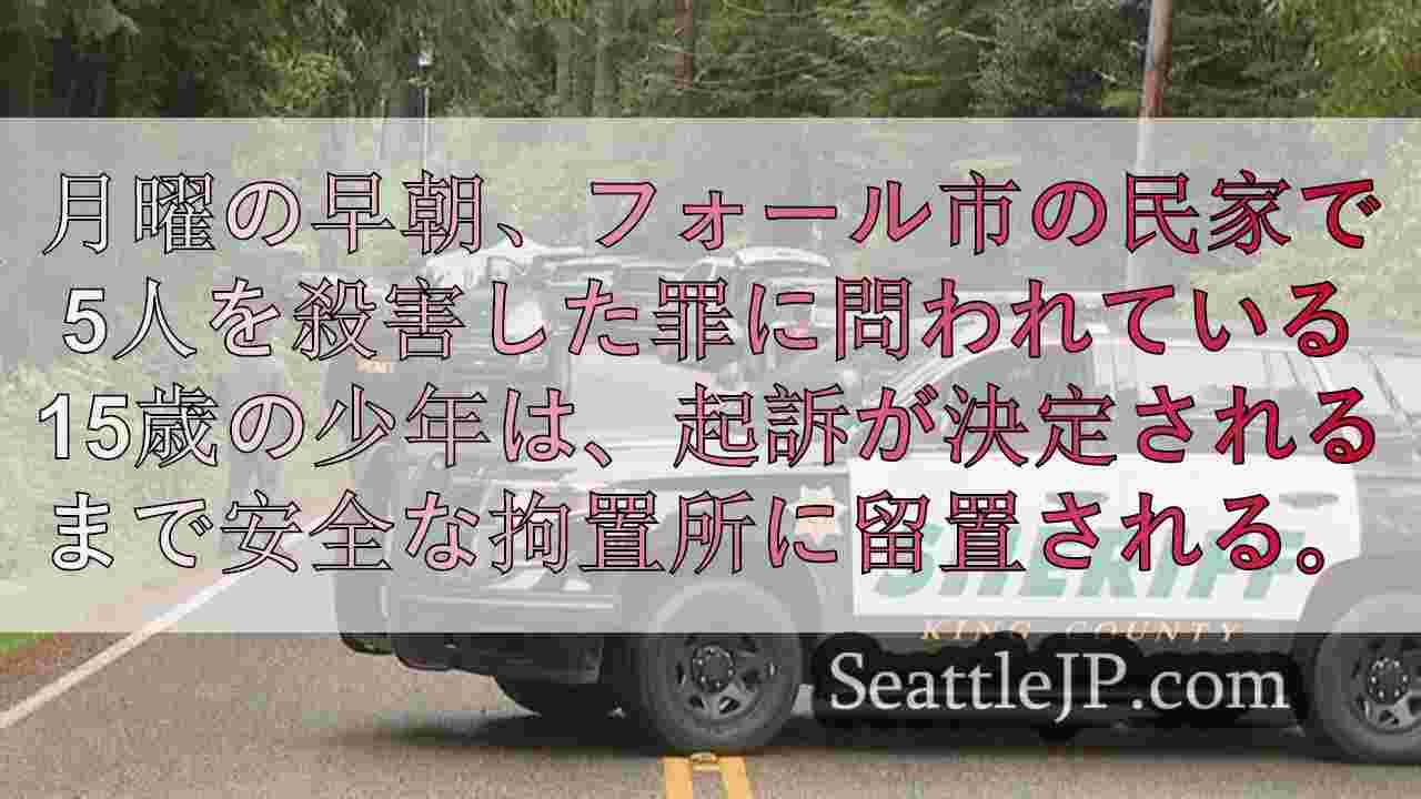 フォールシティで5人を殺害した罪に問われている10代の若者に対し、裁判所は安全な