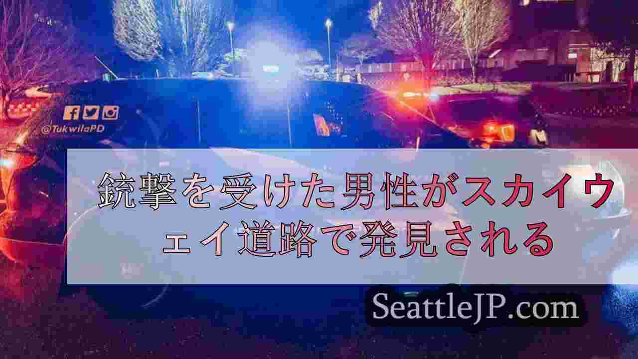 銃撃を受けた男性がスカイウェイ道路で発見される