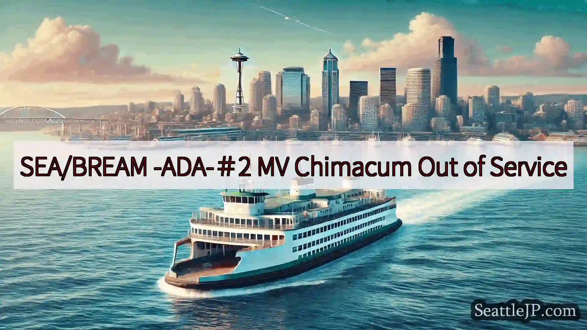シアトルフェリーニュース SEA/BREAM -ADA-＃2 MV Chimacum Out
