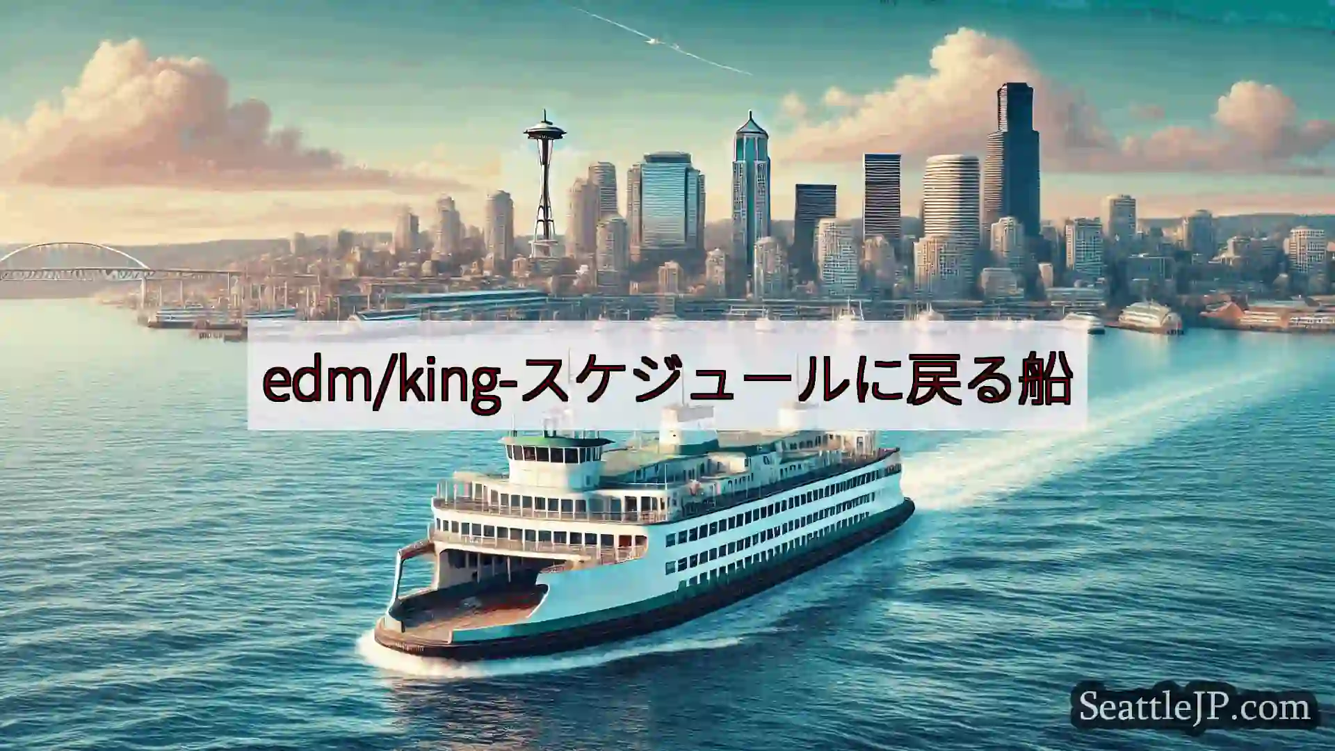 シアトルフェリーニュース edm/king-スケジュールに戻る船https://wsdot.co