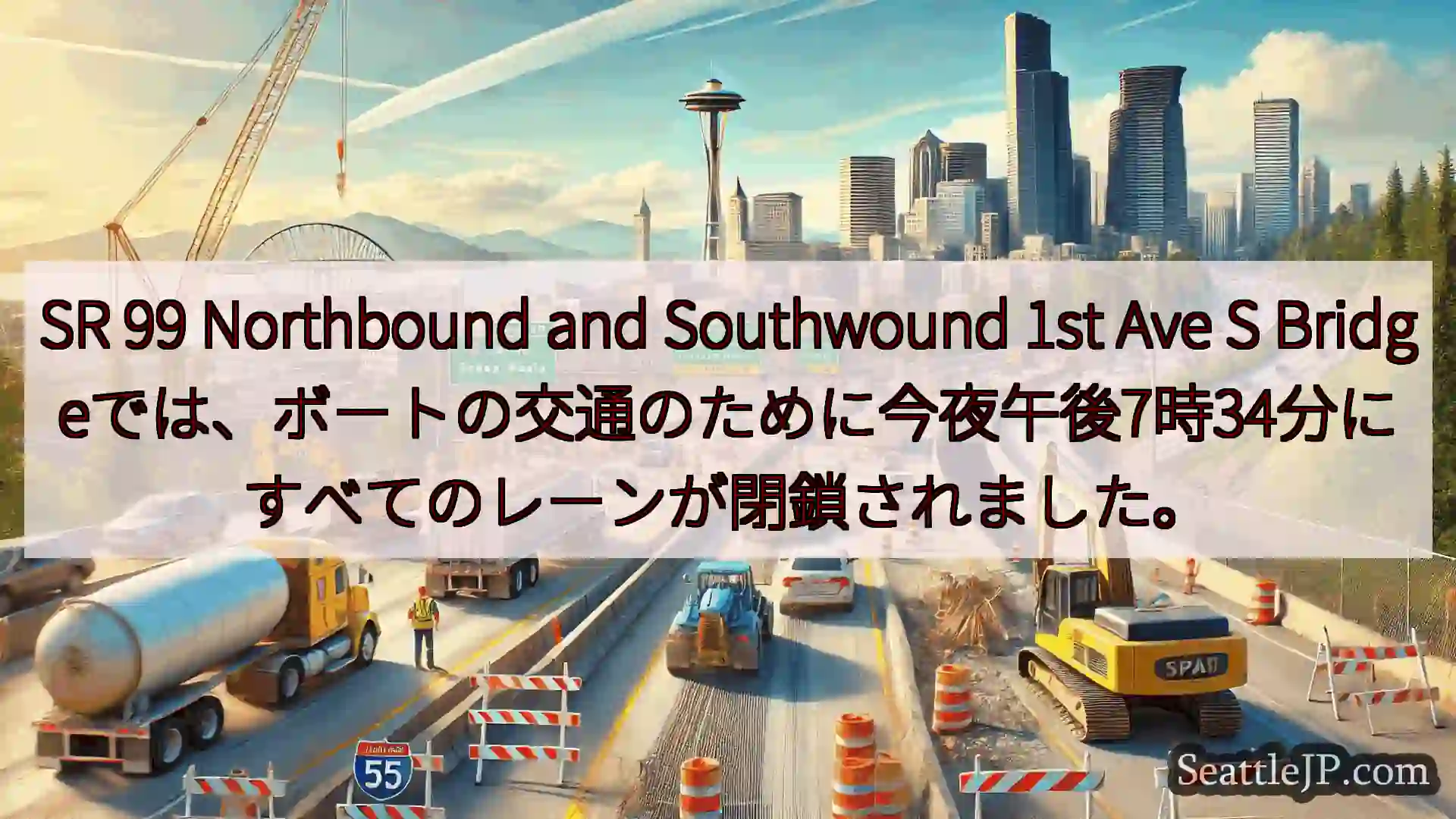 シアトル交通ニュース SR 99 Northbound and Southwound