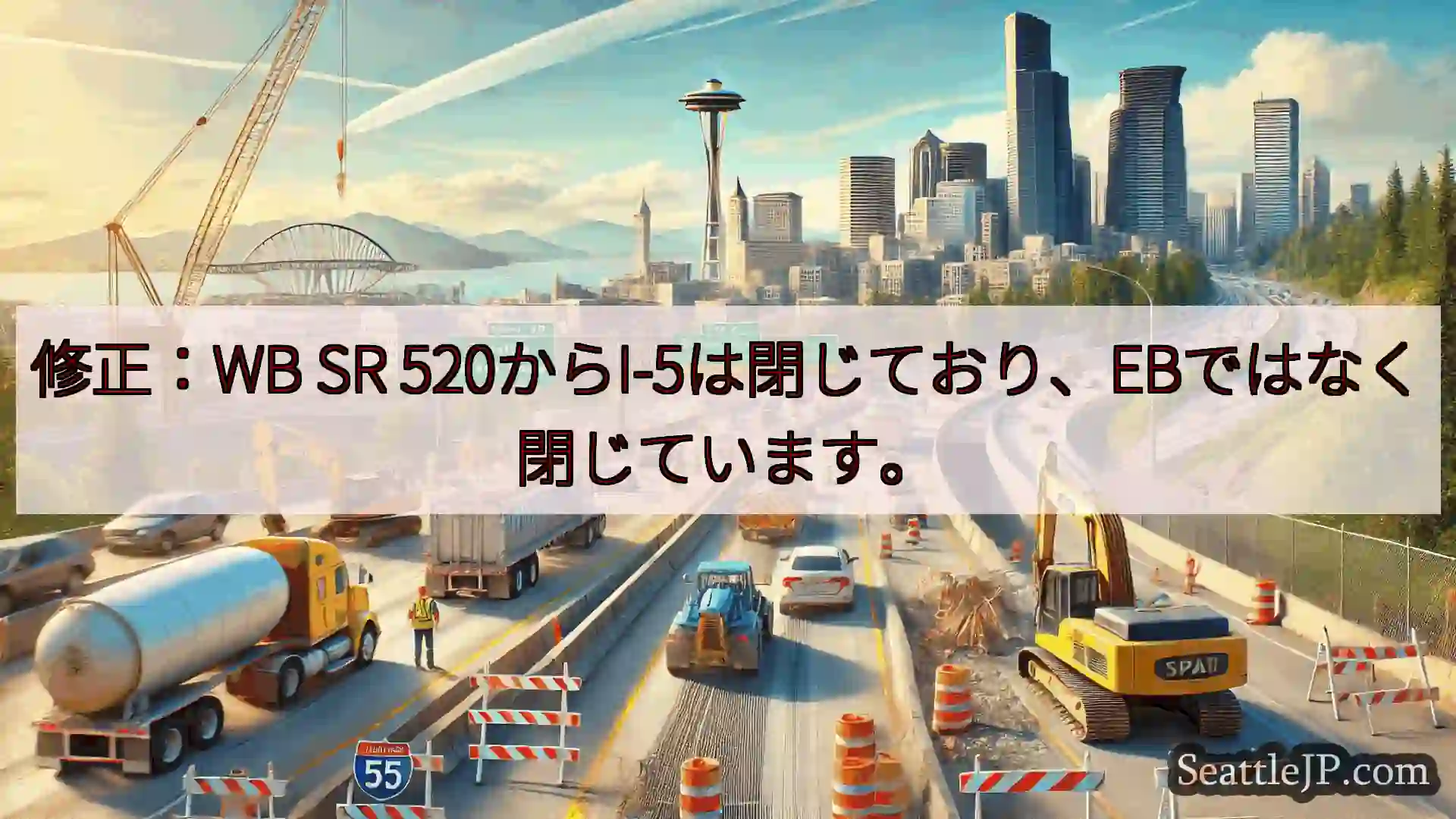 シアトル交通ニュース 修正：WB SR