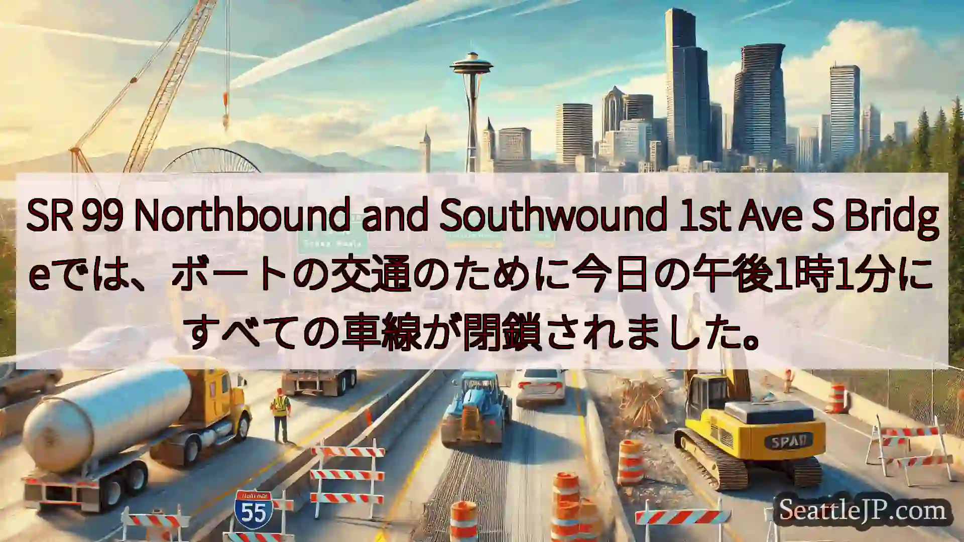 シアトル交通ニュース SR 99 Northbound and Southwound