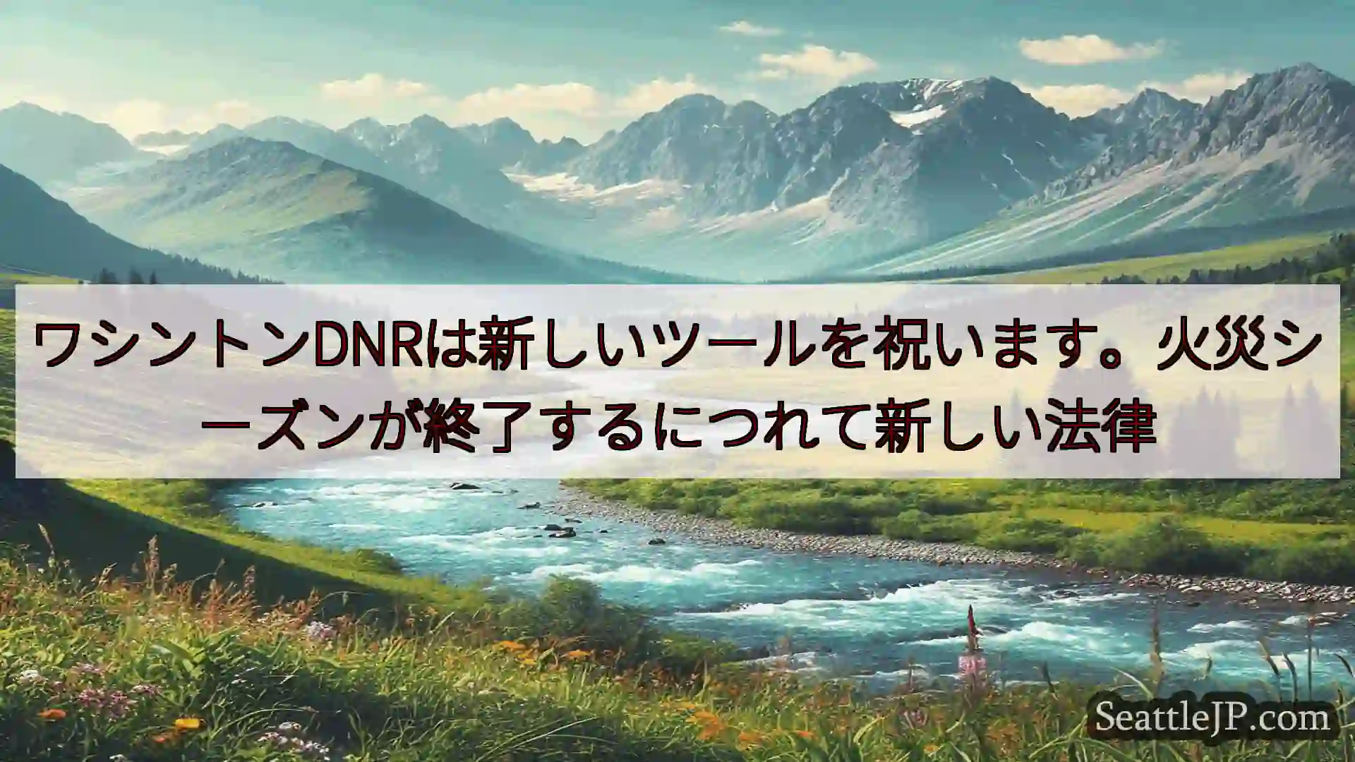 シアトルニュース ワシントンDNRは新しいツールを祝います。火災シーズンが終了するにつれ