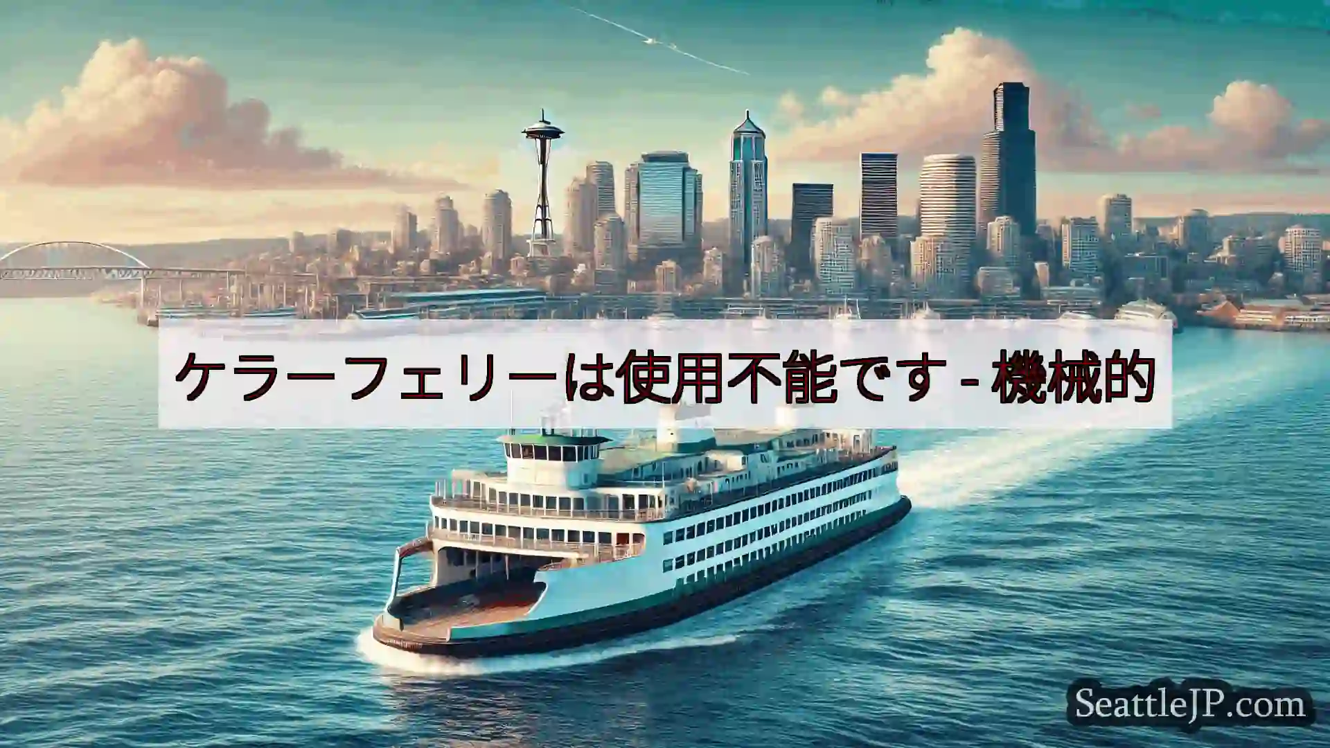 シアトルフェリーニュース ケラーフェリーは使用不能です -