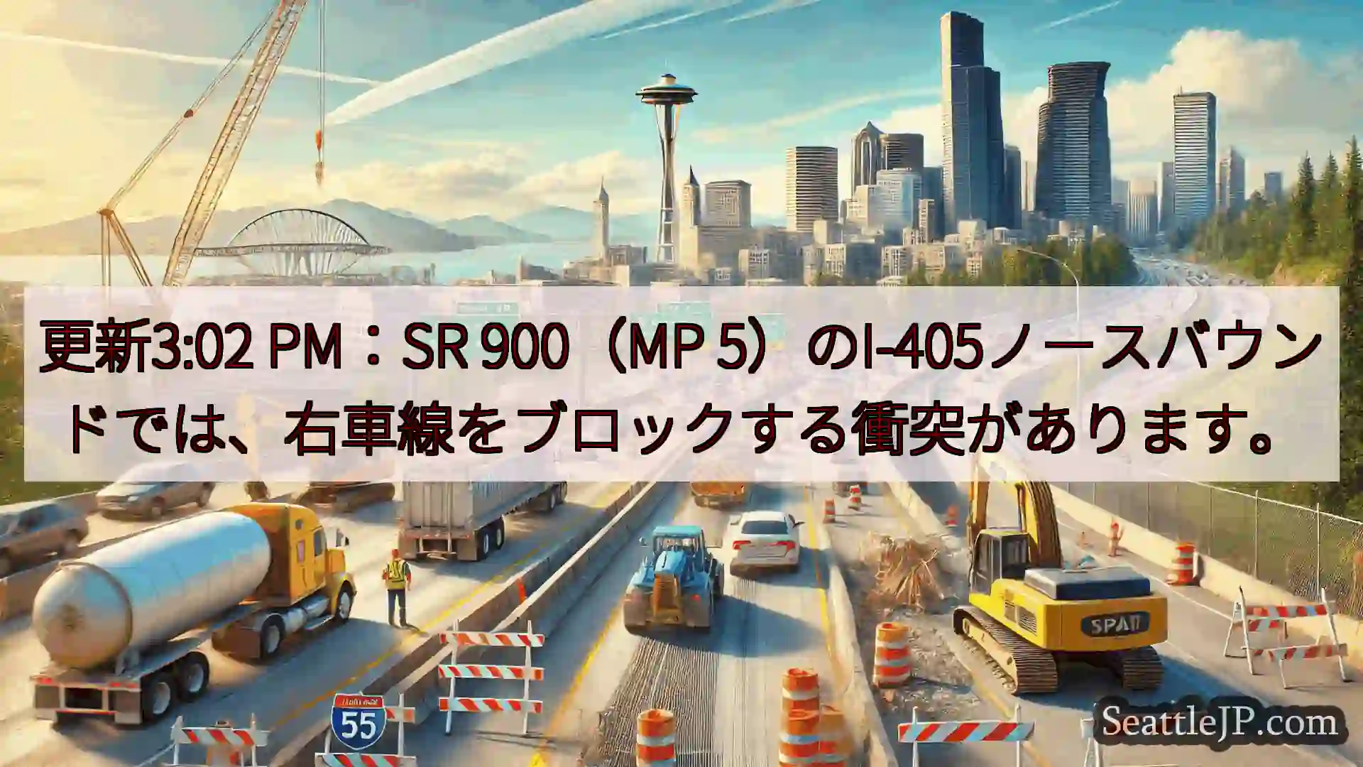 シアトル交通ニュース 更新3:02 PM：SR 900（MP