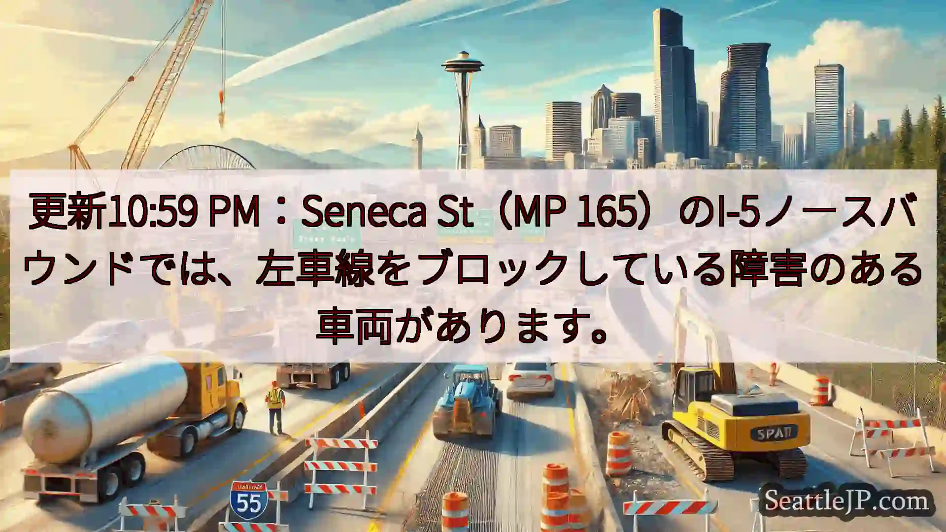 シアトル交通ニュース 更新10:59 PM：Seneca St（MP