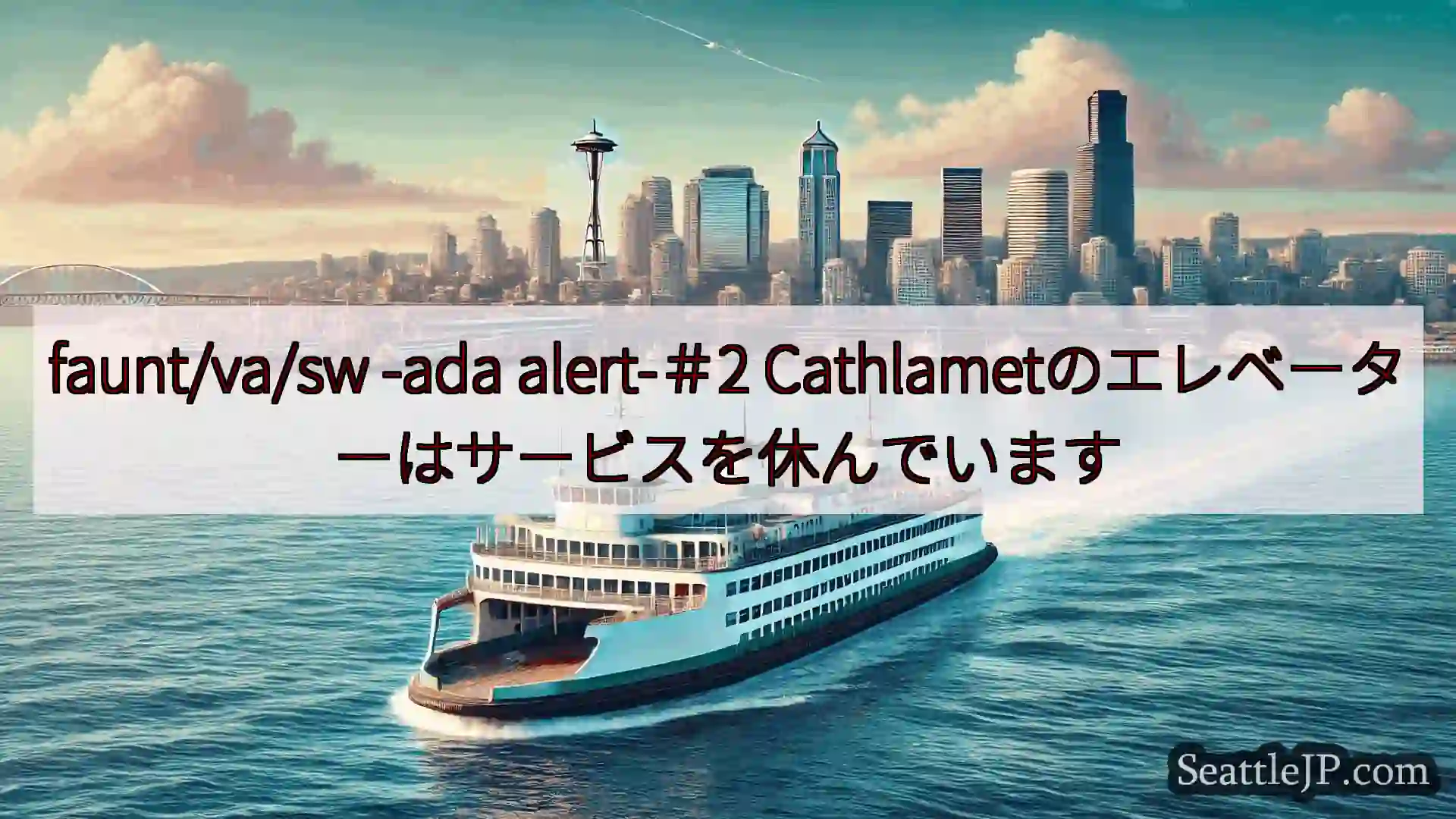 シアトルフェリーニュース faunt/va/sw -ada alert-＃2