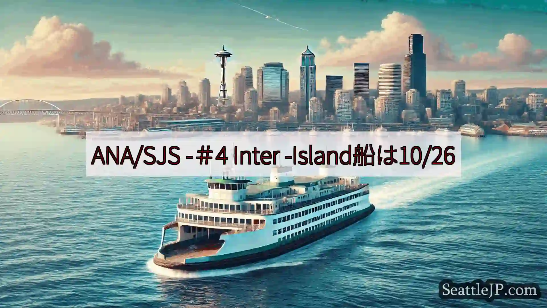 シアトルフェリーニュース ANA/SJS -＃4 Inter -Island船は10/26