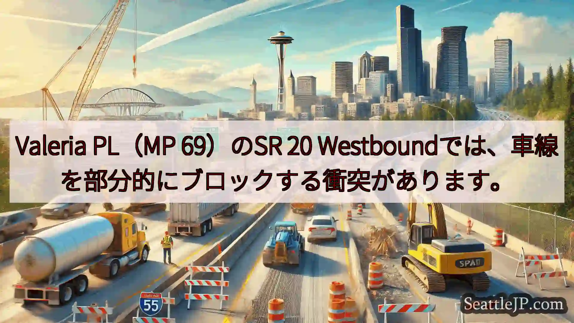 シアトル交通ニュース Valeria PL（MP 69）のSR 20