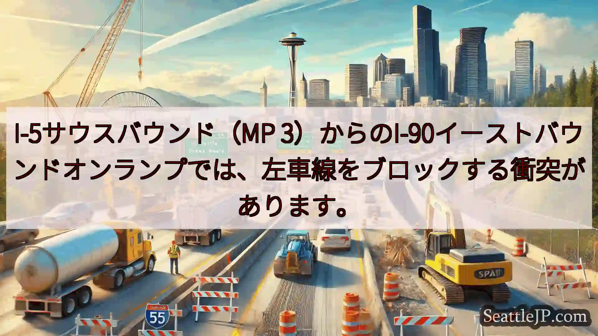 シアトル交通ニュース I-5サウスバウンド（MP