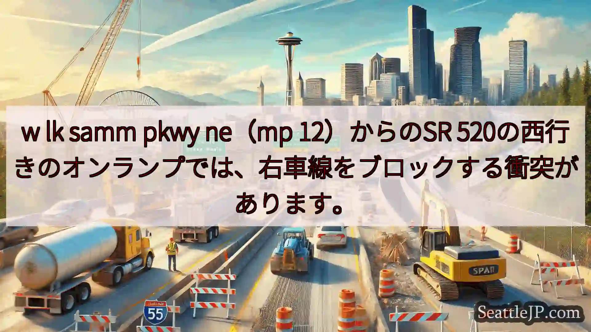 シアトル交通ニュース w lk samm pkwy ne（mp 12）からのSR