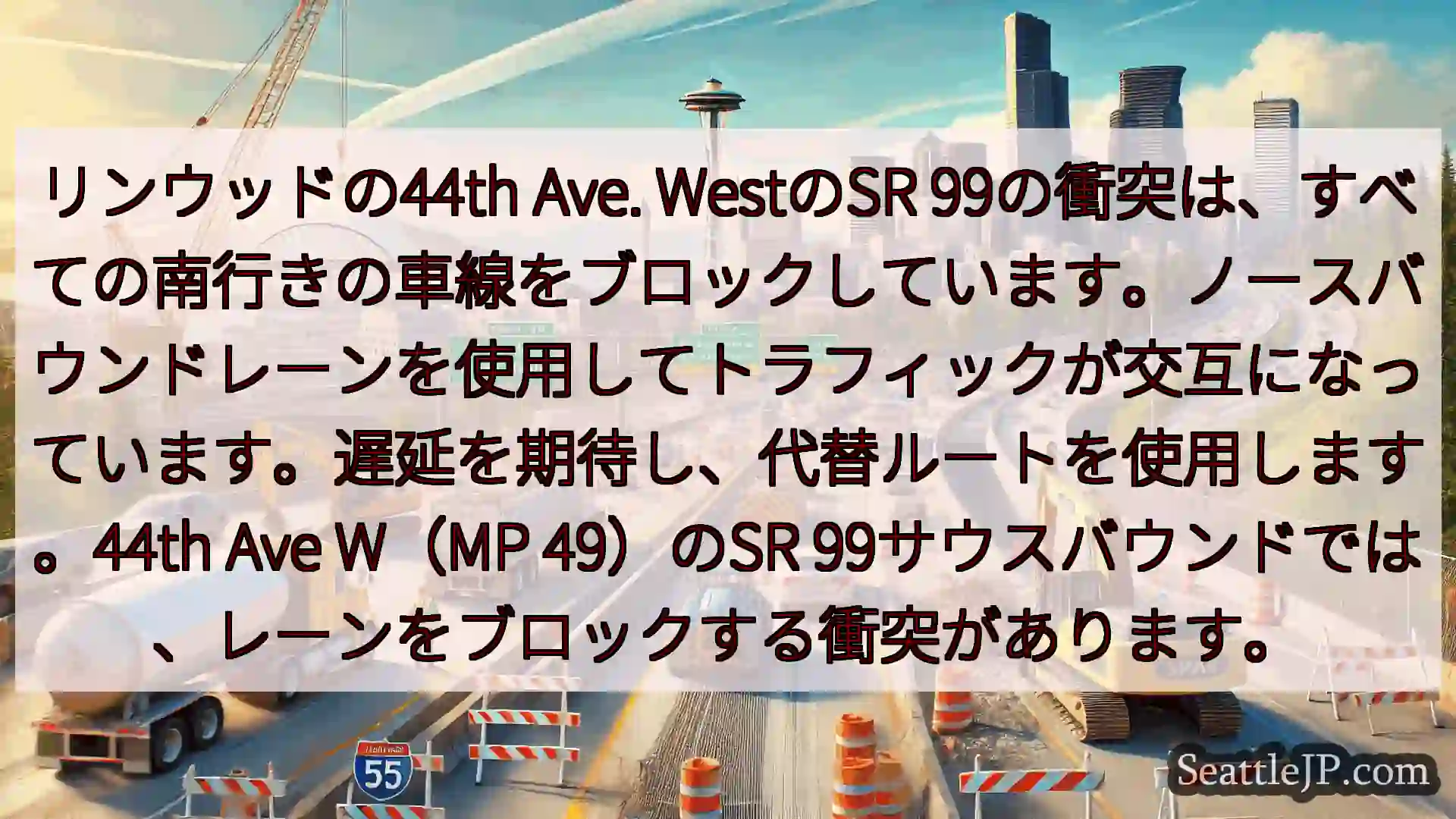 シアトル交通ニュース リンウッドの44th Ave. WestのSR