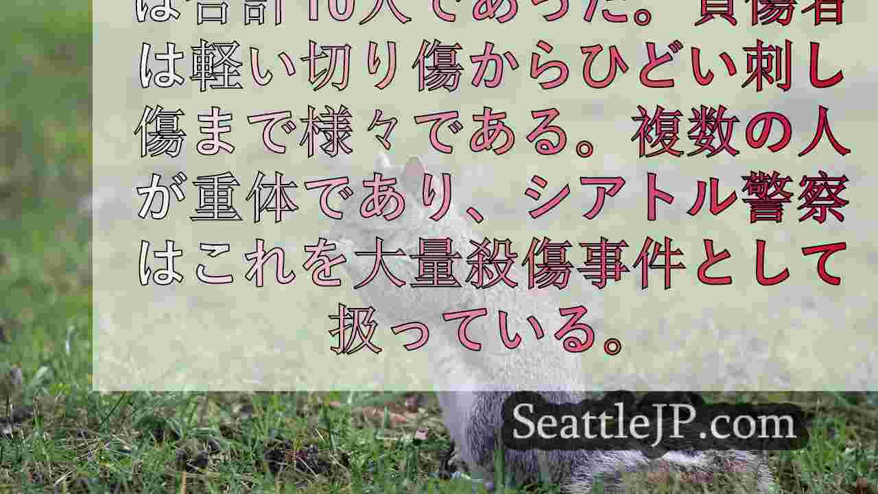 6件の刺傷、10人の犠牲者-シアトルの最近の襲撃事件を追う