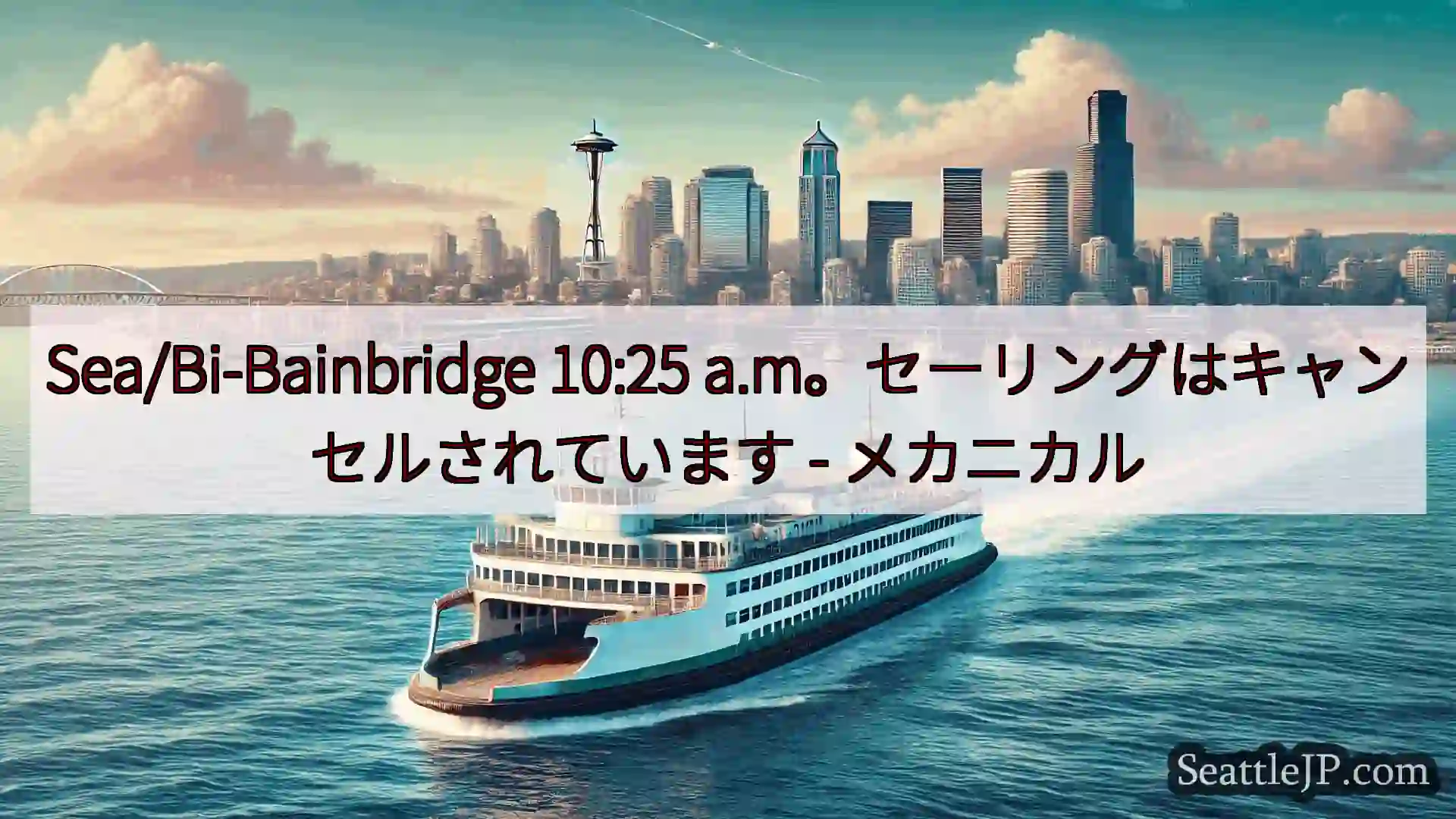 シアトルフェリーニュース Sea/Bi-Bainbridge 10:25
