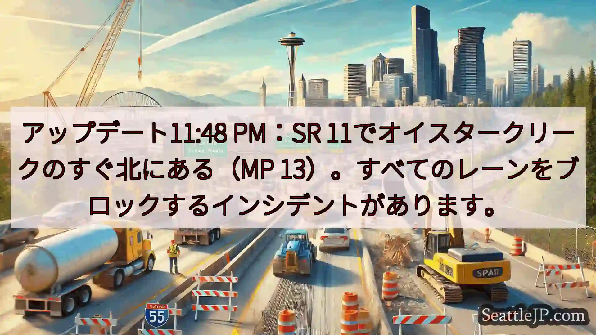 シアトル交通ニュース アップデート11:48 PM：SR