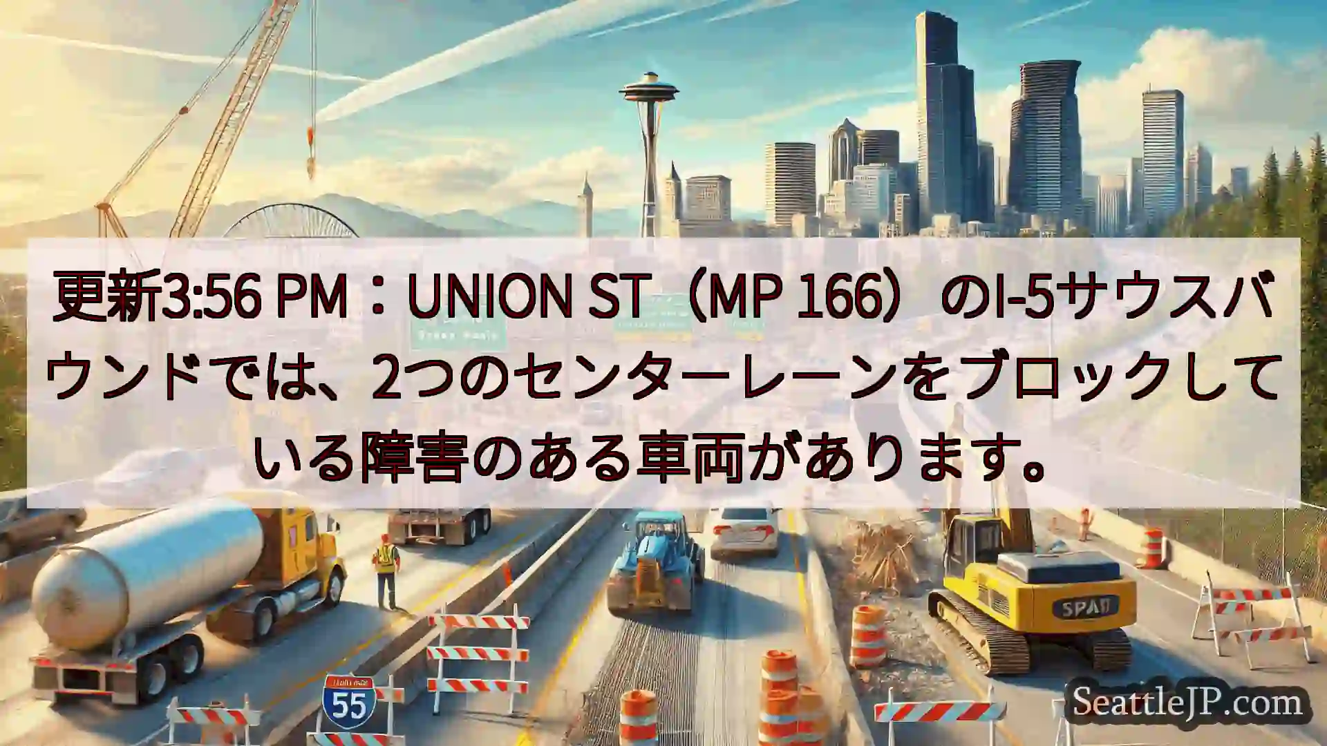 シアトル交通ニュース 更新3:56 PM：UNION ST（MP