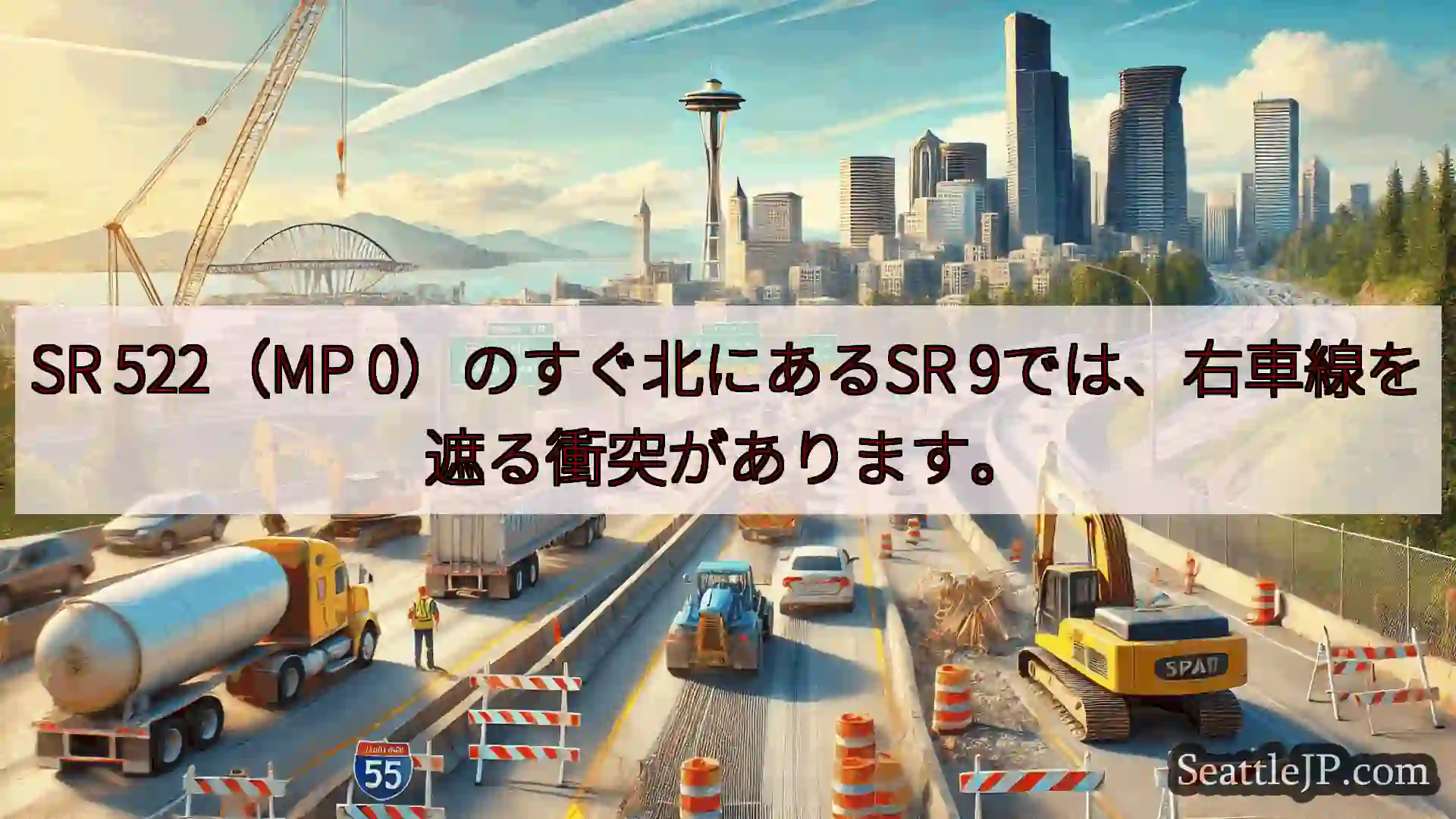 シアトル交通ニュース SR 522（MP 0）のすぐ北にあるSR