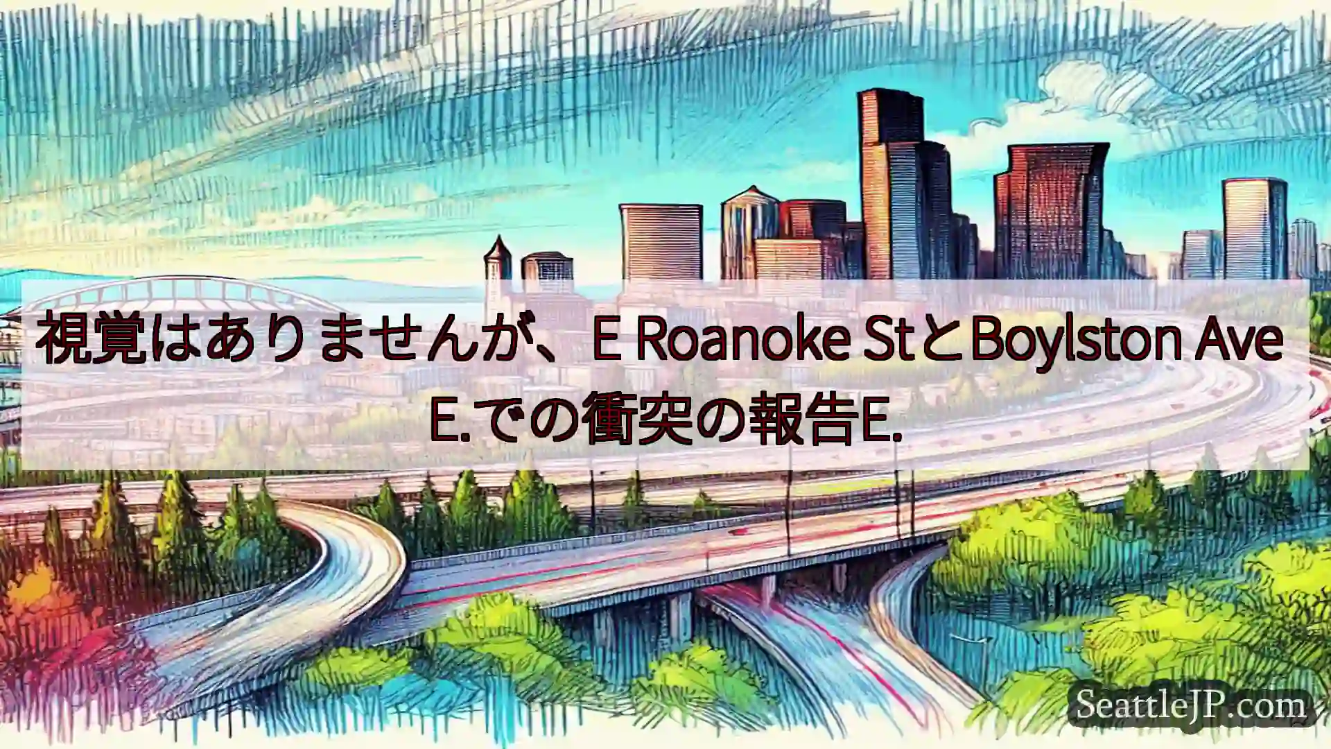 シアトル交通ニュース 視覚はありませんが、E Roanoke StとBoylston