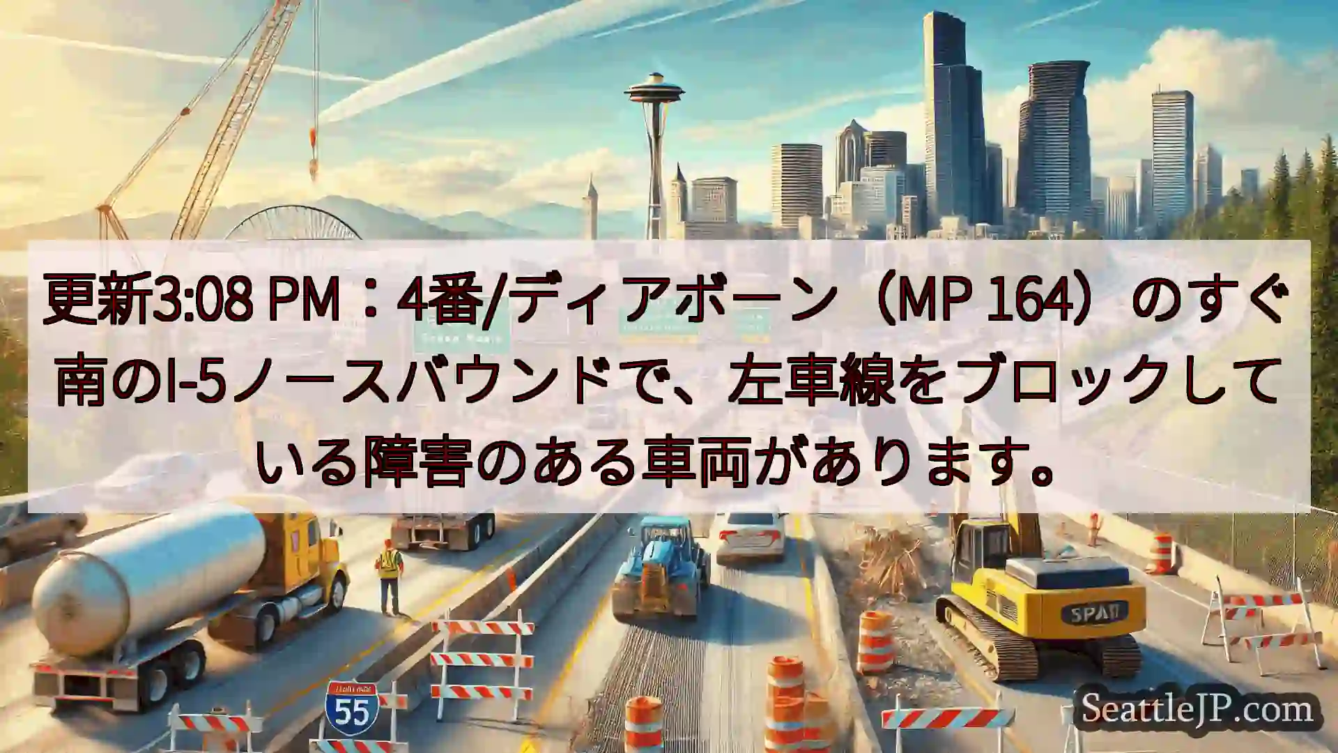 シアトル交通ニュース 更新3:08 PM：4番/ディアボーン（MP