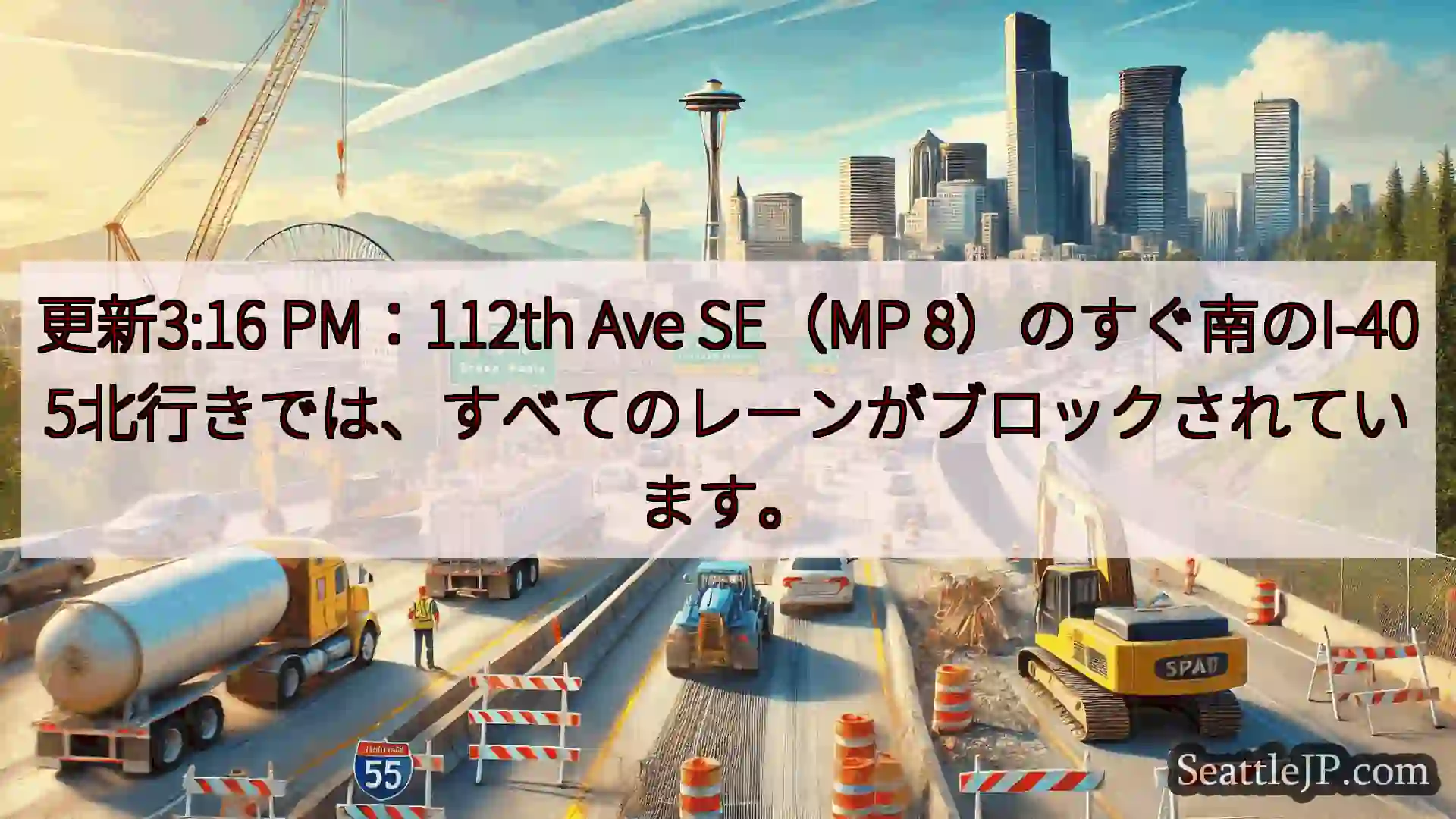 シアトル交通ニュース 更新3:16 PM：112th Ave SE（MP